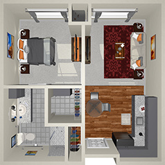 RiverNorth_OneBedroom_V1