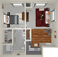 WickerPark_OneBedroom_V1